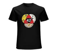 Men's Viper Life The Universe and Everything 42 Venn Diagram Hitchhikers Guide T-Shirt Black L