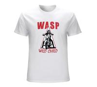 Men's W.A.S.P. Wild Child Heavy Metal Band Wasp Twisted Sister Men T-Shirts White M