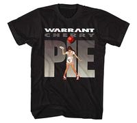 Men's Warrant American Glam Metal Band Cherry Pie Adult Tee T-Shirts Black M