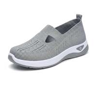 Men's Wide Toe Slip-on Walk Shoes - Breathable Mesh Cush | Wide toe slip-on walking shoes, breathable mesh upper, cushioned MD sole, lightweight casual trainers for daily comfort