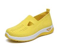 Men's Wide Toe Slip-on Walk Shoes - Breathable Mesh Cush | Wide toe slip-on walking shoes, breathable mesh upper, cushioned MD sole, lightweight casual trainers for daily comfort