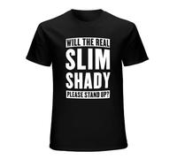 Men's Will The Real Slim Shady Please Stand Up T Shirt Size Black XL