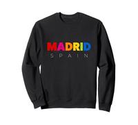 Men's Women's Colorful Madrid Spain Novelty Graphic Design Sweatshirt
