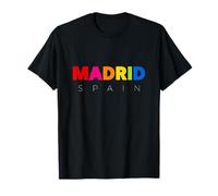 Men's Women's Colorful Madrid Spain Novelty Graphic Design T-Shirt