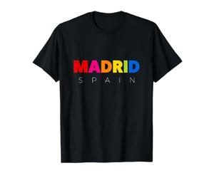 Men's Women's Colorful Madrid Spain Novelty Graphic Design T-Shirt