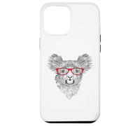 Mens Womens Cute Funny Hipster Red Glasses Koala Bear Lover Coque pour iPhone 12 Pro Max