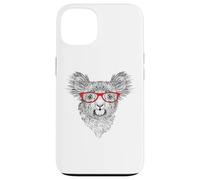 Mens Womens Cute Funny Hipster Red Glasses Koala Bear Lover Coque pour iPhone 13