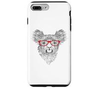 Mens Womens Cute Funny Hipster Red Glasses Koala Bear Lover Coque pour iPhone 7 Plus/8 Plus