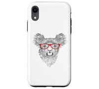 Mens Womens Cute Funny Hipster Red Glasses Koala Bear Lover Coque pour iPhone XR