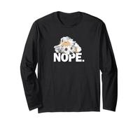 Mens & Womens Cute Nope Chinese Crested Lover Manche Longue