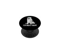 Mens Womens Funny Do What I Want Kids Great Pyrenees Lover PopSockets PopGrip Adhésif