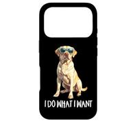 Mens Womens Funny Do What I Want Yellow Lab Dog Lover Coque pour iPhone 17 Pro