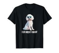 Mens Womens Funny Giant I Do What I Want Poodle Lover T-Shirt