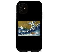 Mens Womens Funny Retro Vintage Surfing Wave Armadillo Lover Coque pour iPhone 11