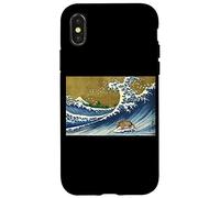 Mens Womens Funny Retro Vintage Surfing Wave Armadillo Lover Coque pour iPhone X/XS