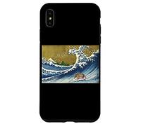 Mens Womens Funny Retro Vintage Surfing Wave Armadillo Lover Coque pour iPhone XS Max