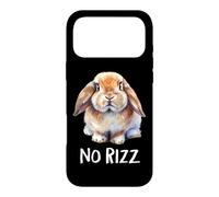 Mens Womens Girl No Rizz Mini Holland Lop Bunny Rabbit Lover Coque pour iPhone 17 Pro Max