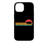 Mens Womens Girls 70s Retro Vintage Cute Show Pig Lover Coque pour iPhone 14