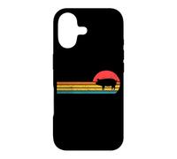 Mens Womens Girls 70s Retro Vintage Cute Show Pig Lover Coque pour iPhone 17