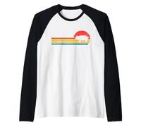 Mens Womens Girls 70s Retro Vintage Cute Show Pig Lover Manche Raglan
