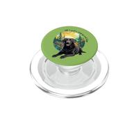 Mens Womens Girls All I Need is Camping Black Lab Lover PopSockets PopGrip pour MagSafe