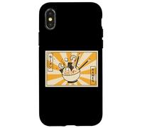 Mens Womens Girls Retro Vintage Japanese Noodle Love Ramen Coque pour iPhone X/XS