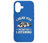 Mens Womens Hear You Not Listening Miniature Schnauzer Lover Coque pour iPhone 17