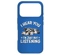 Mens Womens Hear You Not Listening Miniature Schnauzer Lover Coque pour iPhone 17 Pro