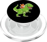 Mens Womens Kids Boys Kawaii Dino Dinosaur Red Fox Lover PopSockets PopGrip pour MagSafe