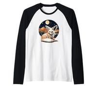 Mens Womens Kids Cute Night Desert Animal Lover Fennec Fox Manche Raglan