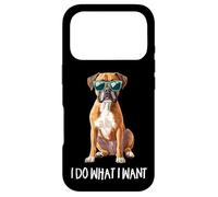 Mens Womens Kids Funny Do What I Want Boxer Dog Lover Coque pour iPhone 17 Pro