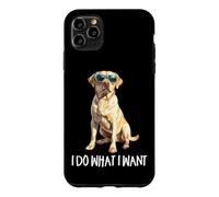 Mens Womens Kids Funny Do What I Want Yellow Lab Dog Lover Coque pour iPhone 11 Pro Max