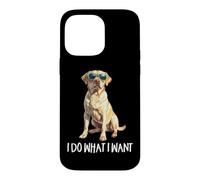 Mens Womens Kids Funny Do What I Want Yellow Lab Dog Lover Coque pour iPhone 14 Pro Max