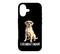 Mens Womens Kids Funny Do What I Want Yellow Lab Dog Lover Coque pour iPhone 17