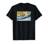 Mens Womens Kids Funny Retro Vintage Surfing Wave Pug Lover T-Shirt