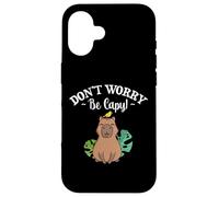 Mens Womens Kids Girls Kawaii Lover Don't Worry Be Capy Coque pour iPhone 16