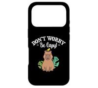 Mens Womens Kids Girls Kawaii Lover Don't Worry Be Capy Coque pour iPhone 17 Pro