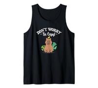 Mens Womens Kids Girls Kawaii Lover Don't Worry Be Capy Débardeur