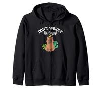 Mens Womens Kids Girls Kawaii Lover Don't Worry Be Capy Sweat à Capuche