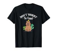 Mens Womens Kids Girls Kawaii Lover Don't Worry Be Capy T-Shirt
