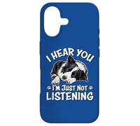 Mens Womens Kids Hear You Not Listening Border Collie Lover Coque pour iPhone 17