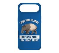 Mens Womens Kids Humans Hurt Head Tapirs Make Me Happy Coque pour iPhone Air