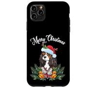 Mens Womens Kids Merry Christmas Santa Cavalier Dog Mom Coque pour iPhone 11 Pro Max