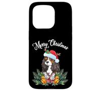 Mens Womens Kids Merry Christmas Santa Cavalier Dog Mom Coque pour iPhone 15 Pro