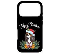 Mens Womens Kids Merry Christmas Santa Cavalier Dog Mom Coque pour iPhone 17 Pro