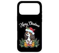 Mens Womens Kids Merry Christmas Santa Cavalier Dog Mom Coque pour iPhone 17 Pro Max