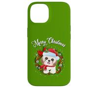 Mens Womens Kids Merry Christmas Santa Wreath Shih Tzu Lover Coque pour iPhone 14
