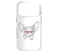 Mens Womens Kids Red Glasses Illustration Fennec Fox Lover Coque pour iPhone 17 Pro