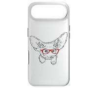 Mens Womens Kids Red Glasses Illustration Fennec Fox Lover Coque pour iPhone Air