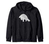 Mens Womens Kids Retro Vintage Endangered Pangolin Lover Sweat à Capuche